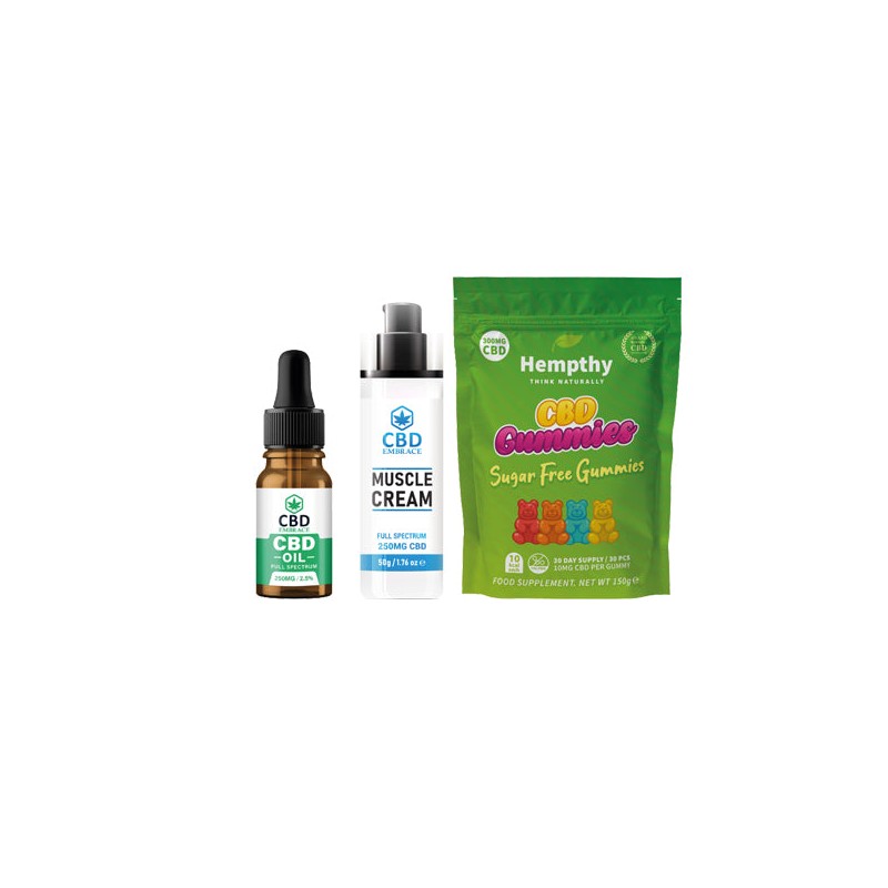 Hempthy CBD Sports Skincare CBD Gift Box - Christmas