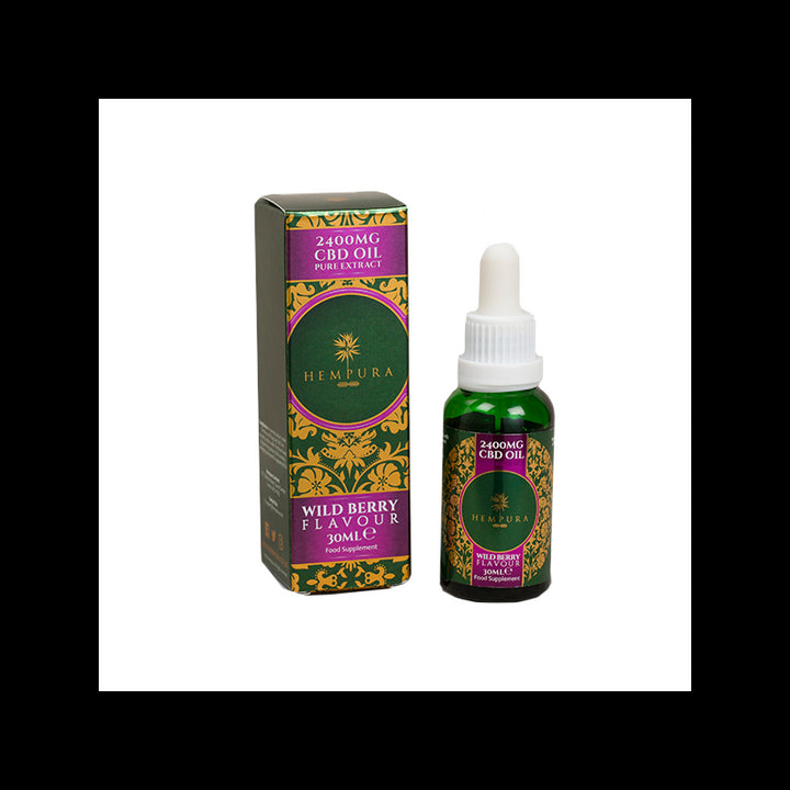 Hempura 2400mg CBD Broad Spectrum Oil Pure Wild Berries Flavour With terpenes - 30ml