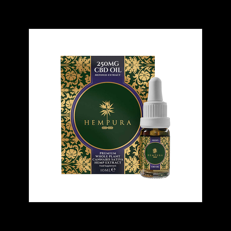 Hempura 250mg CBD Broad Spectrum Oil Refined with terpenes - 10ml