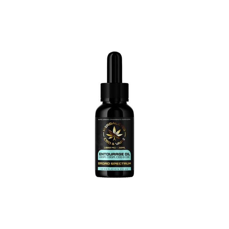 Herbaleyes 1000mg Major Spectrum CBDa CBGa CBG & CBD Entourage Oil - 30ml