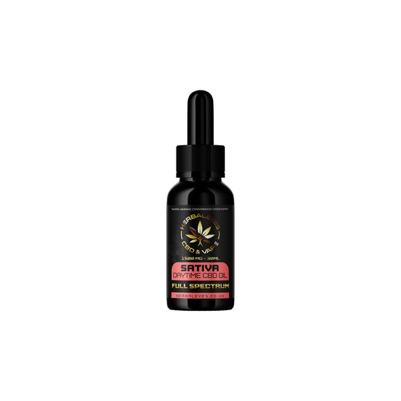 Herbaleyes 1500mg Full Spectrum CBD Sativa Oil - 30ml