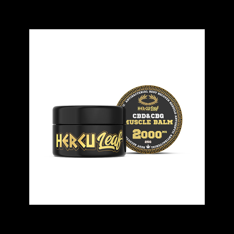 HercuLeaf 2000mg CBD & CBG Muscle Balm - 25ml