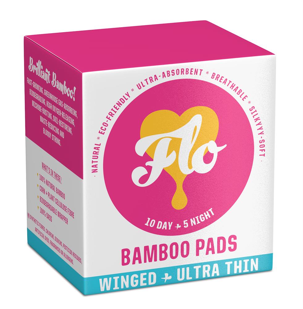 Bamboo Pads Combo Pack (10 Day + 5 Night Pads)