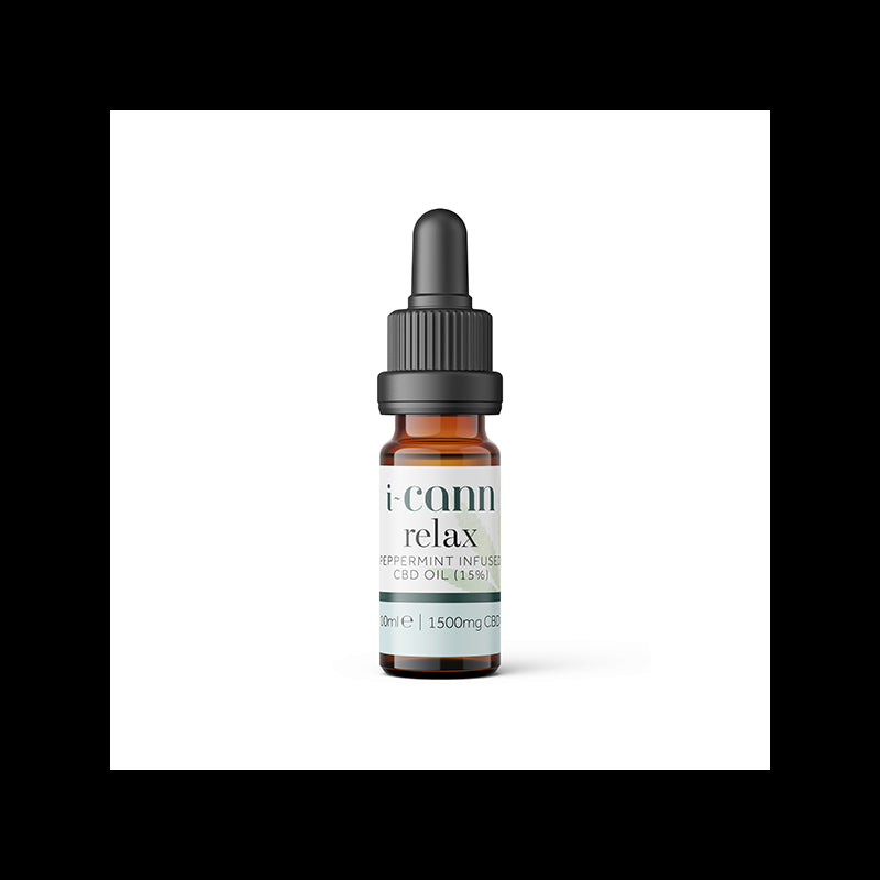 i-Cann Relax 15% Peppermint Infused CBD Oil - 10ml