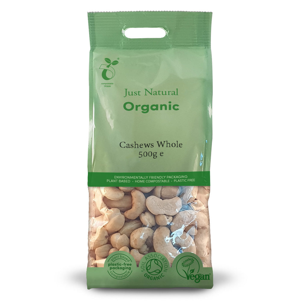 Organic Cashews Whole 500g