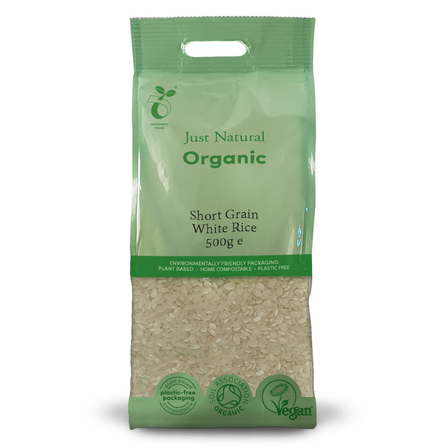 Organic Short Grain White Rice 500g