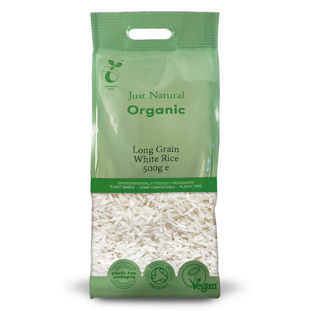 Organic Long Grain White Rice 500g