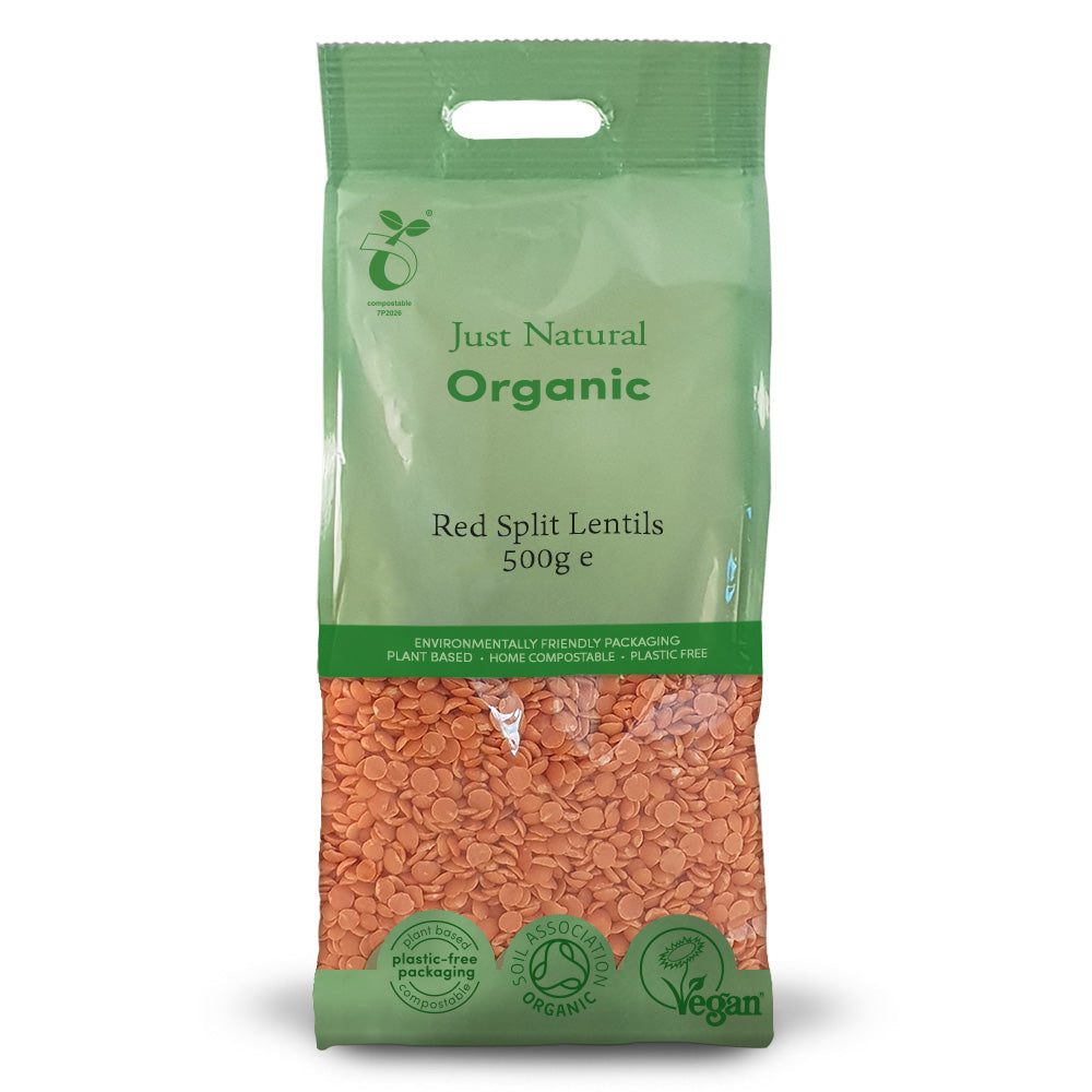 Organic Red Split Lentils 500g