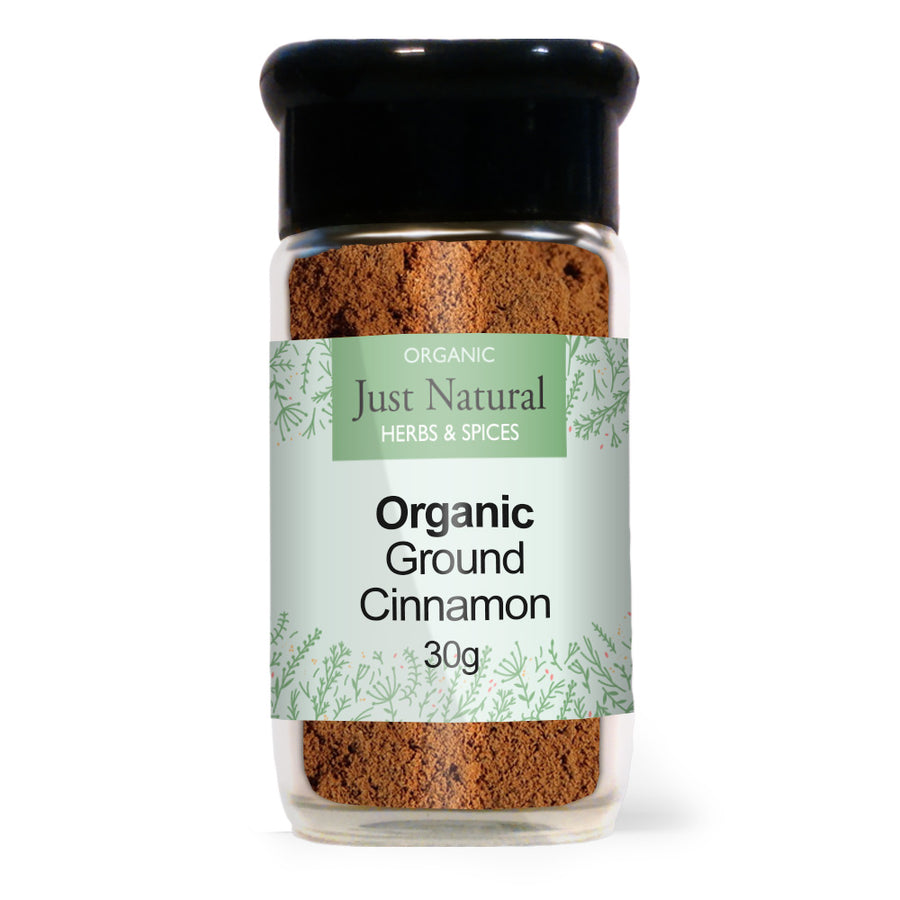 Organic Ground Ceylon Cinnamon (Glass Jar) 30g