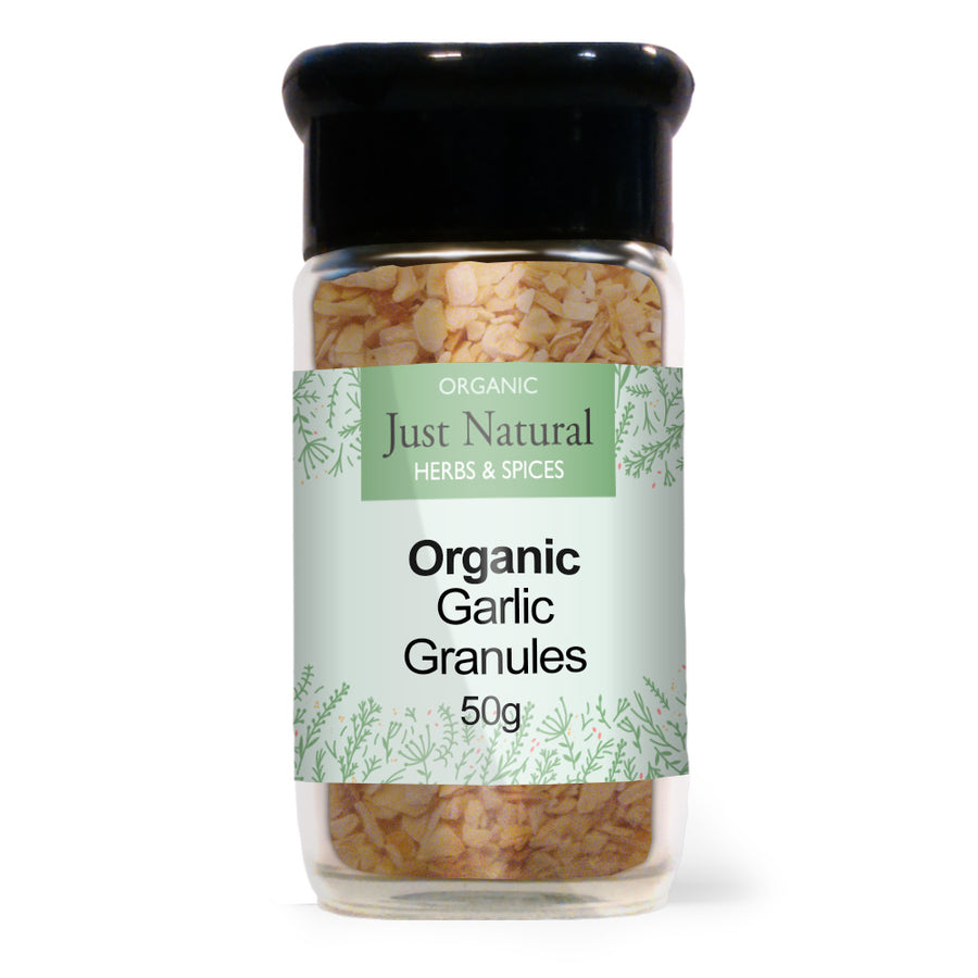 Organic Garlic Granules (Glass Jar) 65g