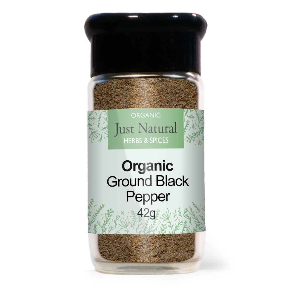 Organic Ground Black Pepper (Glass Jar) 55g