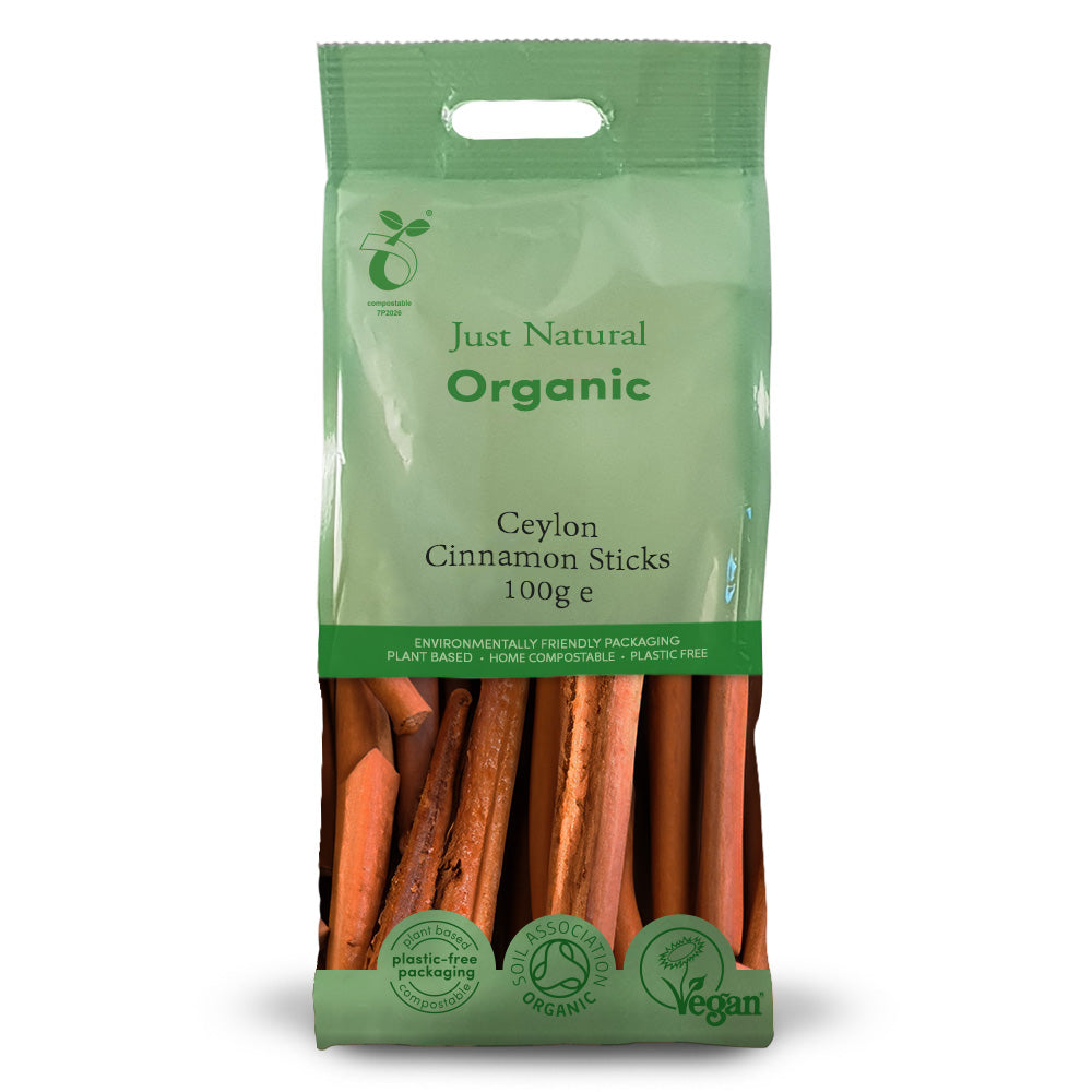 Organic Ceylon Cinnamon Sticks 100g