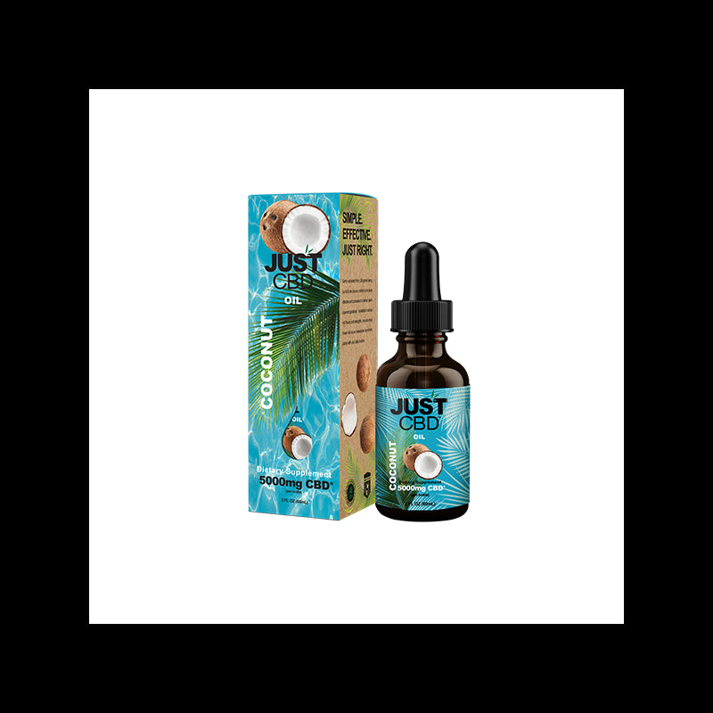 Just CBD 5000mg Coconut Oil Tincture - 30ml