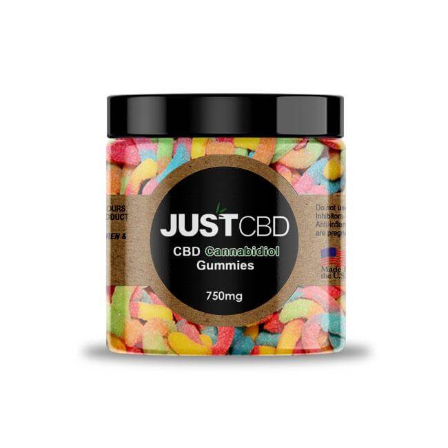 Just CBD Gummies Sour Worms