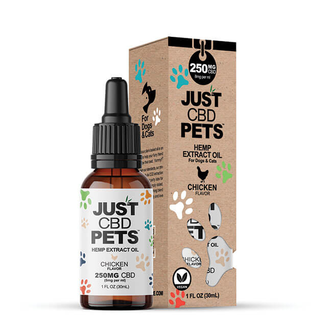 Just CBD Pets Hemp Extract Oil For Dogs and Cats 30ml