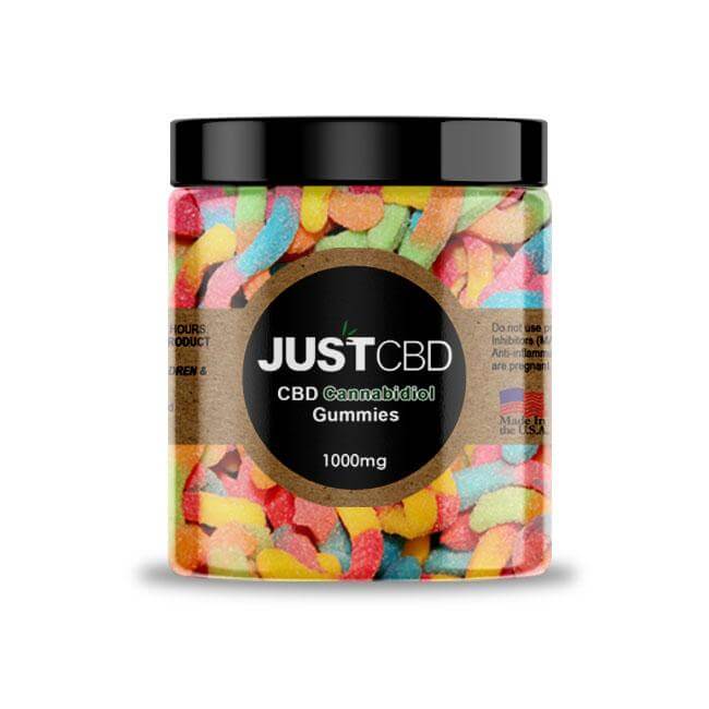 Just CBD Gummies Sour Worms