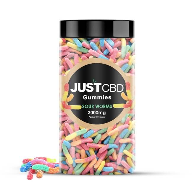 Just CBD Gummies Sour Worms