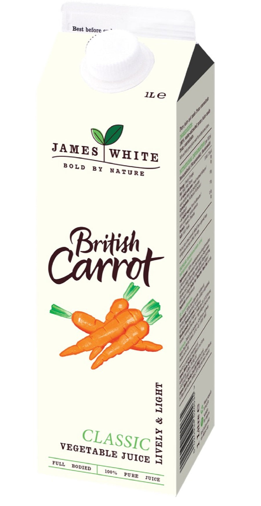 British Carrot Juice with added Vitamin D 1L Tetra