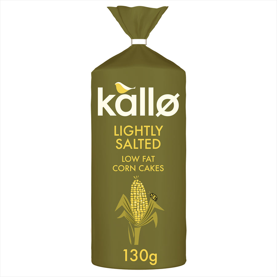 Kallo Organic Lightly Salted Corn Cakes Thins 130g