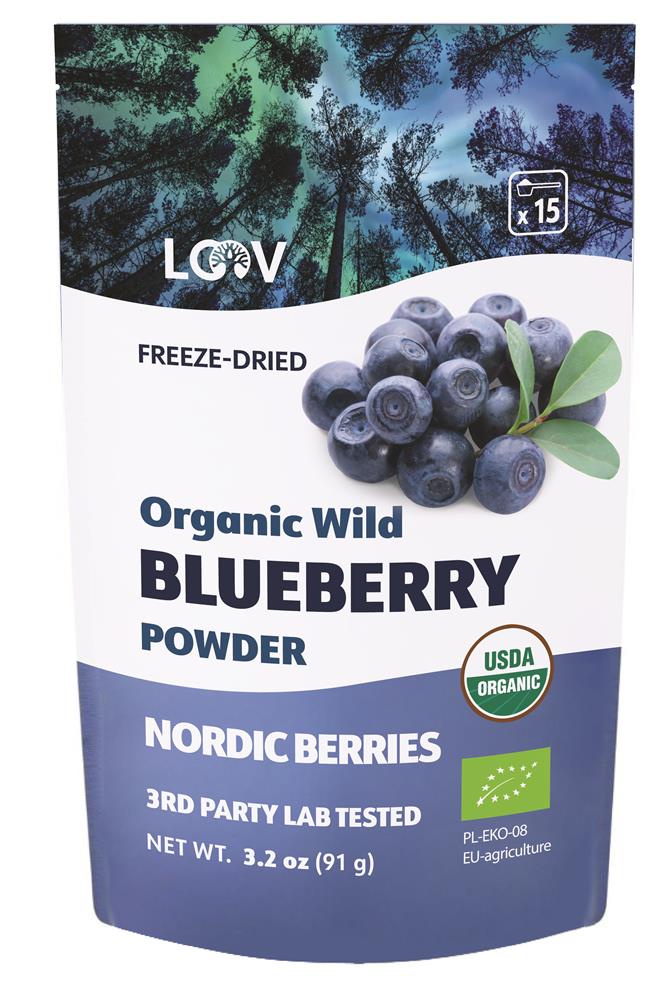 Organic Wild Blueberry Freeze-Dried Powder 91g