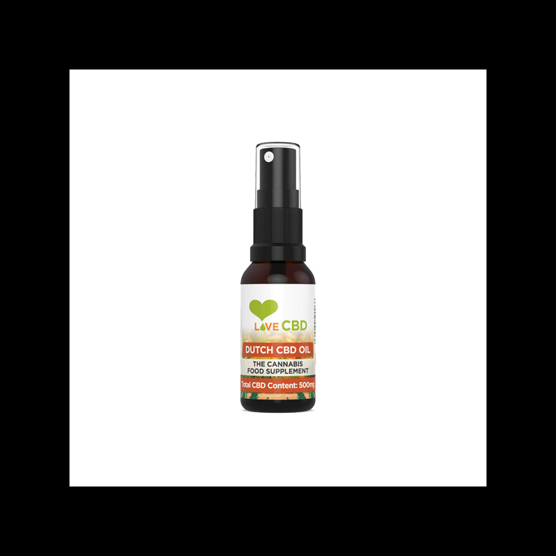 Love CBD 500mg Dutch CBD Oil Spray - 20ml