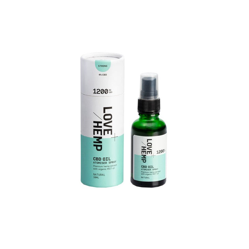 Love Hemp 1200mg Natural 4% CBD Oil Spray - 30ml