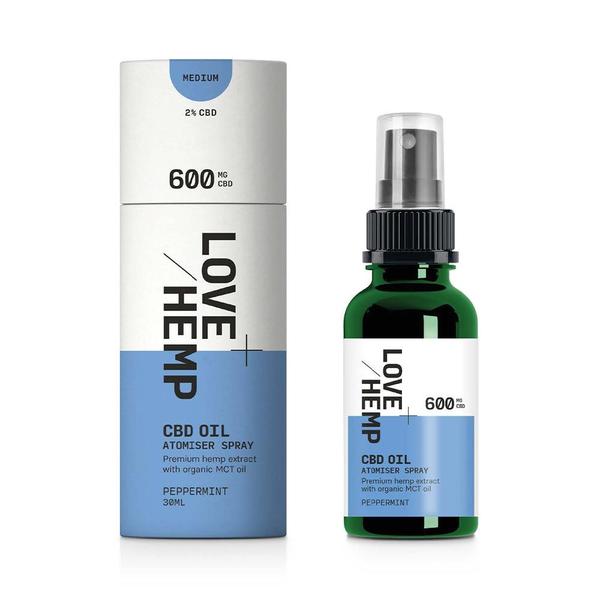 LOVE HEMP CBD Oil Liquid Drops Peppermint 30ml