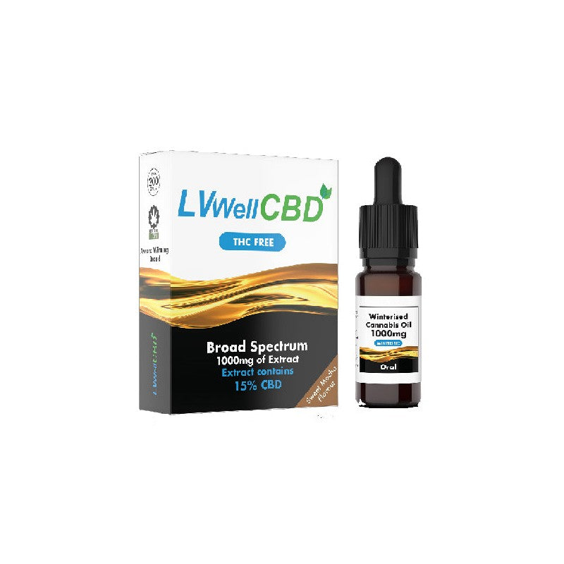 LVWell CBD 1000mg Winterised 10ml Hemp Seed Oil