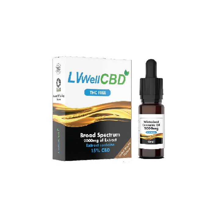 LVWell CBD 2000mg Winterised 10ml Hemp Seed Oil