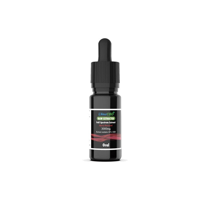 LVWell CBD 3000mg Raw Cherry Oral Drops - 10ml