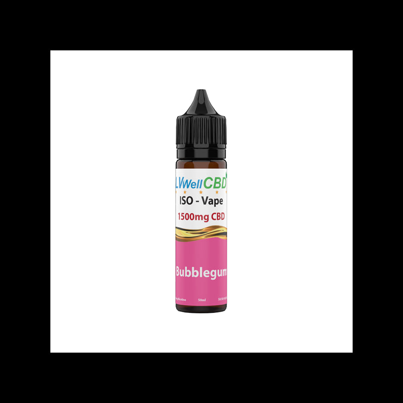 LVWell CBD Iso-Vape 1500mg CBD E-liquid 50ml (50VG/50PG)