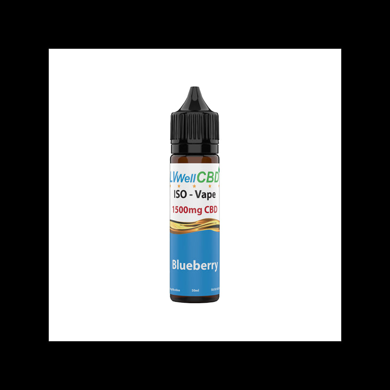 LVWell CBD Iso-Vape 1500mg CBD E-liquid 50ml (50VG/50PG)