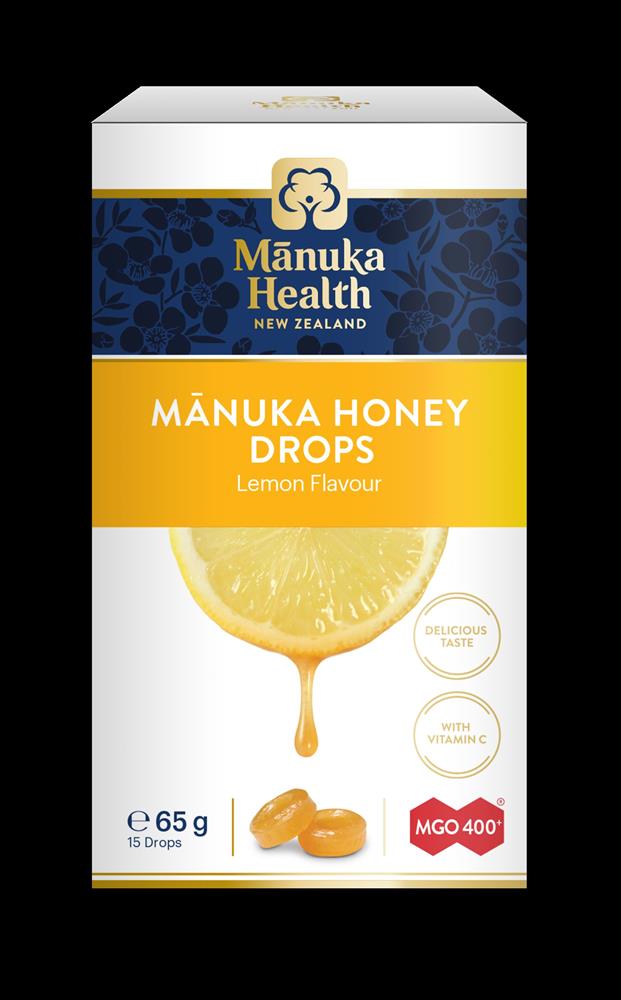 MGO 400+ Manuka Honey Drops with Lemon 65gm-15's