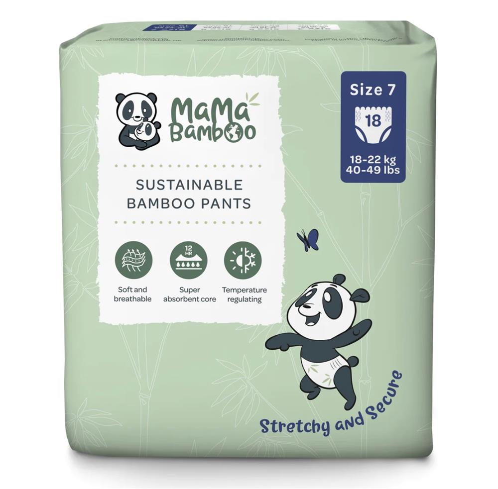 Mama Bamboo Eco Nappy Pants - Size 7+ (XX-Large Plus) 850g