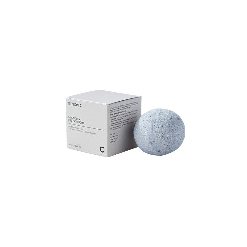 Mission C Lavender + 100mg CBD Bath Bomb - 140g