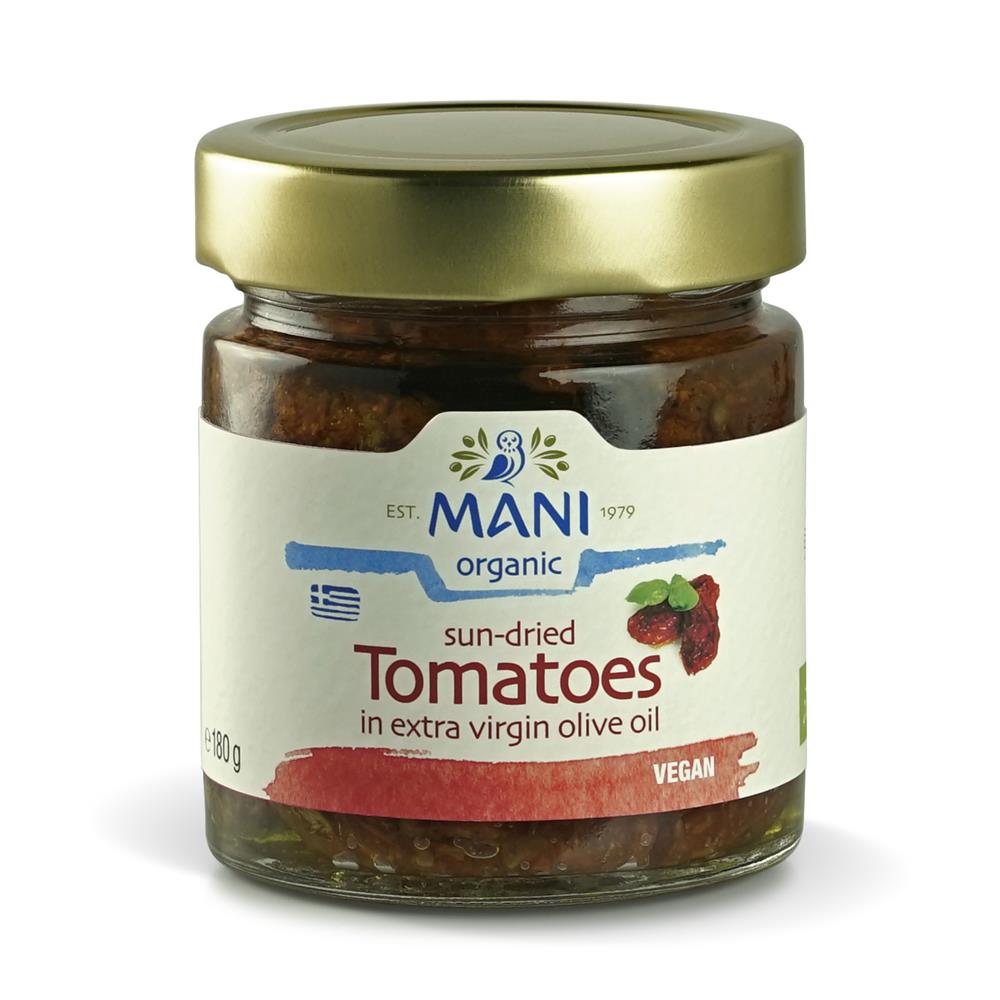 MANI Organic Sun-dried Tomatoes in Olive Oil 180g