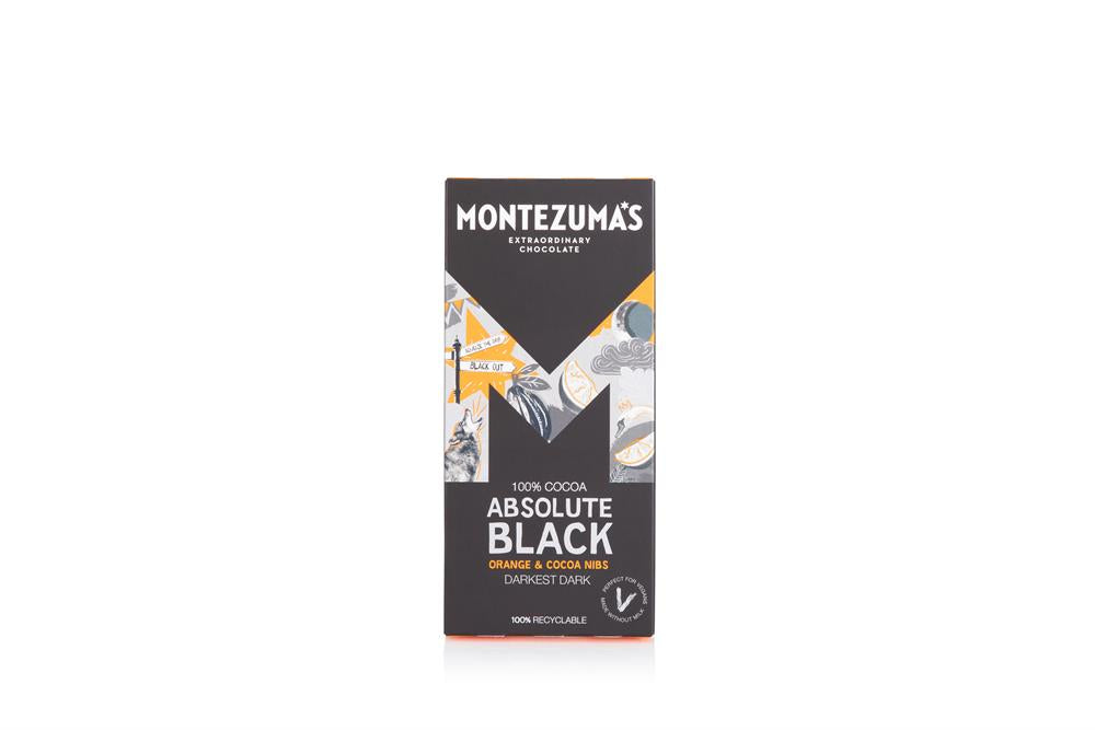 Absolute Black 100% Cocoa with Coco Nibs and Orange 90g