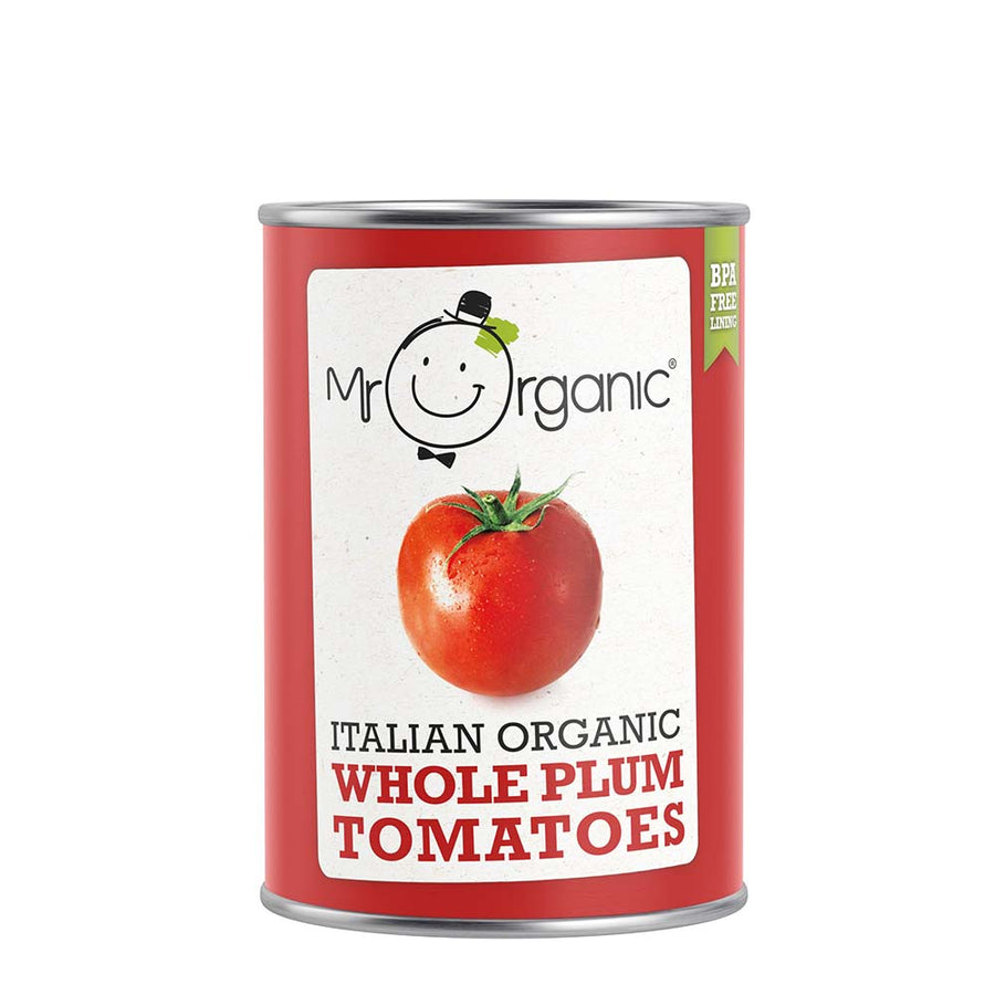 Mr Organic Whole Peeled Tomatoes 400g