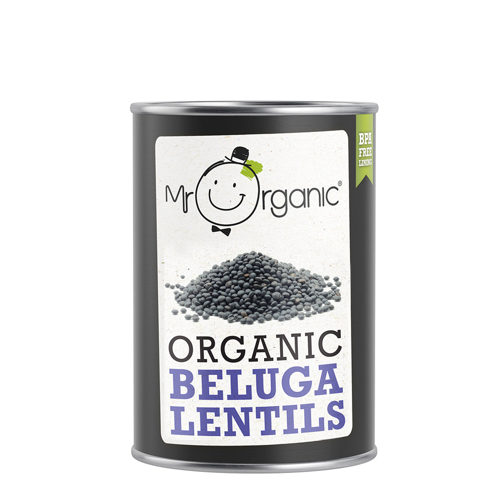 Mr Organic Beluga Lentils 400g