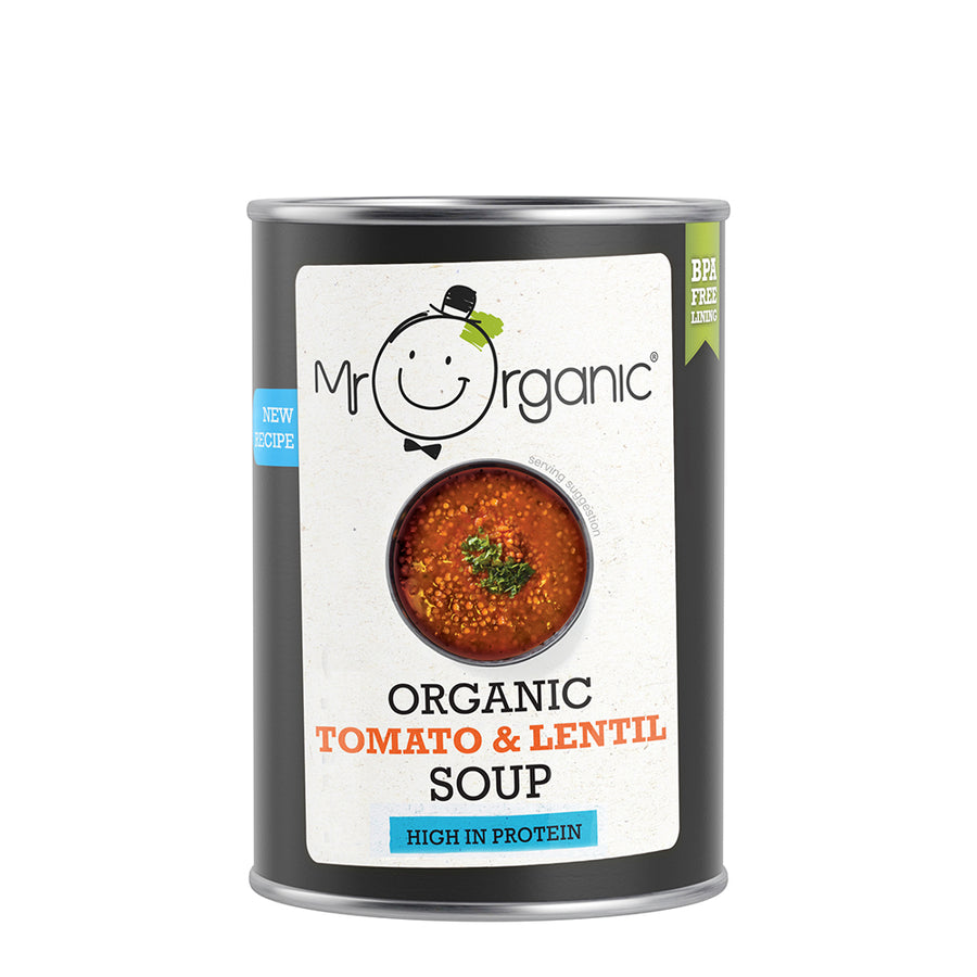 Mr Organic Tomato & Lentil Soup 400g