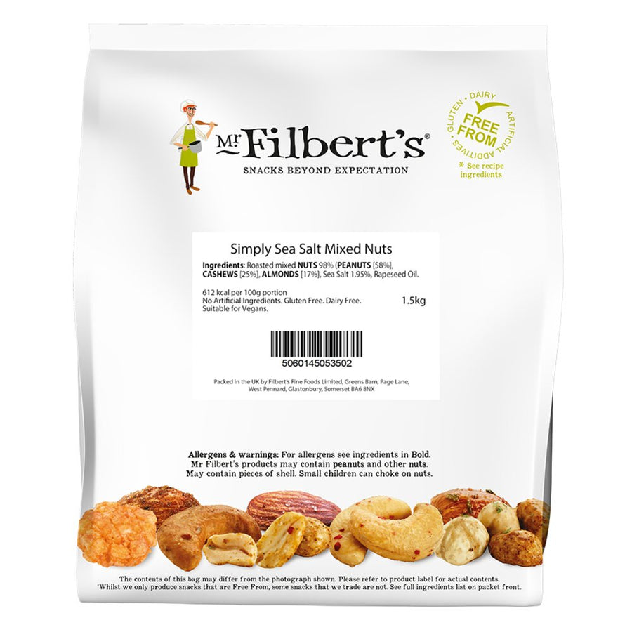 Mr Filberts Simply Sea Salt Mixed Nuts 1.5kg