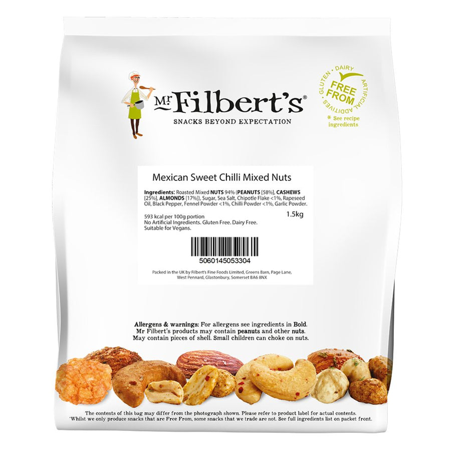 Mr Filberts Mexican Sweet Chilli Mixed Nuts 1.5kg