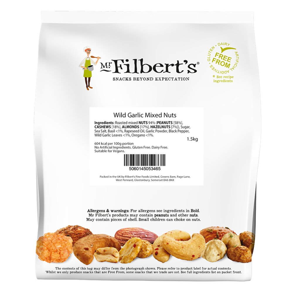 Mr Filberts Wild Garlic Mixed Nuts 1.5kg