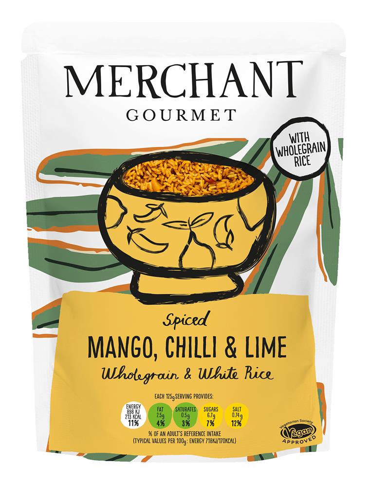 Merchant Gourmet Mango Chilli & Lime Microwaveable Rice 250g