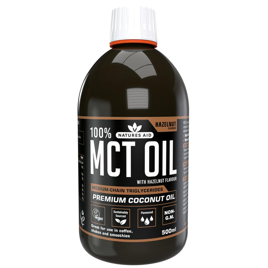 MCT Oil with Hazelnut Flavour 500ml