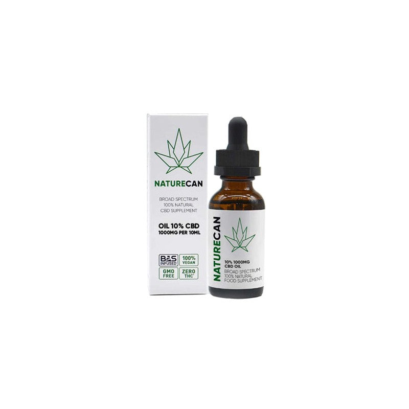 Naturecan 10% 1000mg CBD Broad Spectrum MCT Oil 10ml