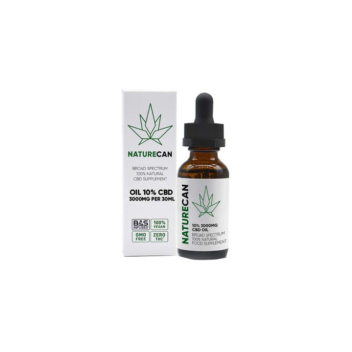 Naturecan 10% 3000mg CBD Broad Spectrum MCT Oil 30ml