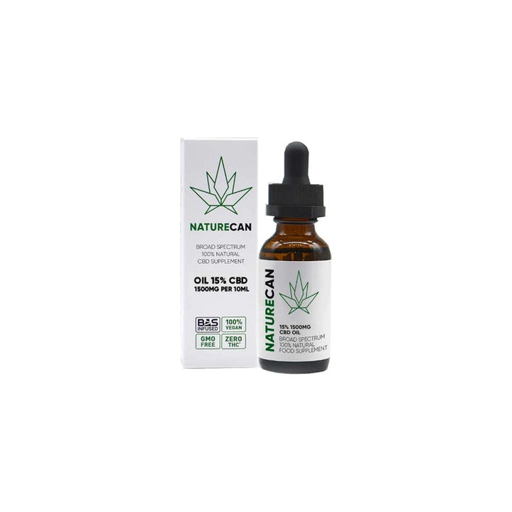 Naturecan 15% 1500mg CBD Broad Spectrum MCT Oil 10ml