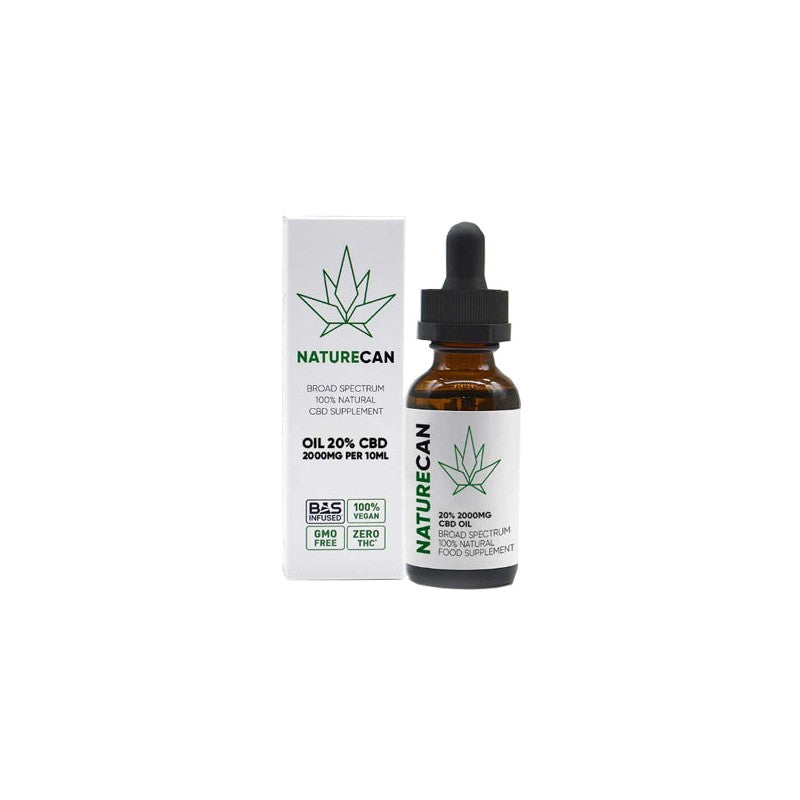 Naturecan 20% 2000mg CBD Broad Spectrum MCT Oil 10ml