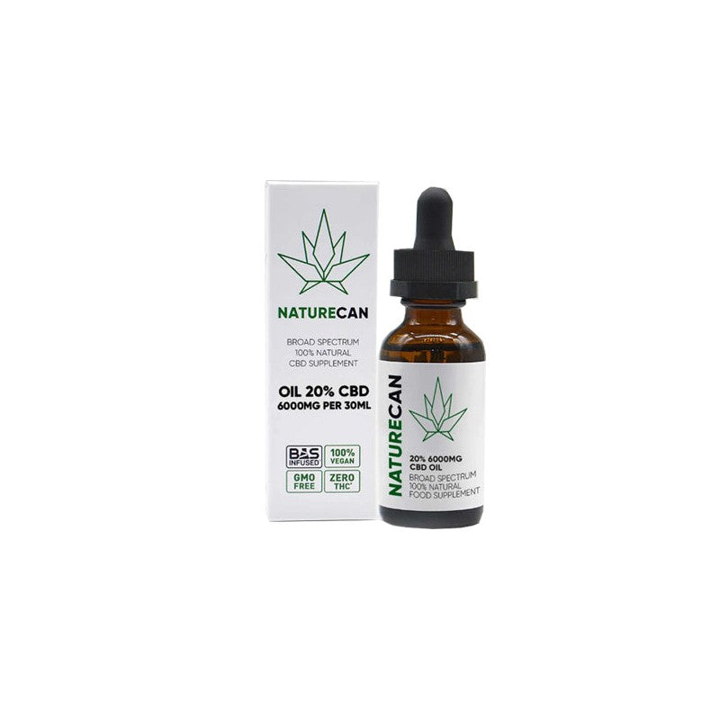 Naturecan 20% 6000mg CBD Broad Spectrum MCT Oil 30ml